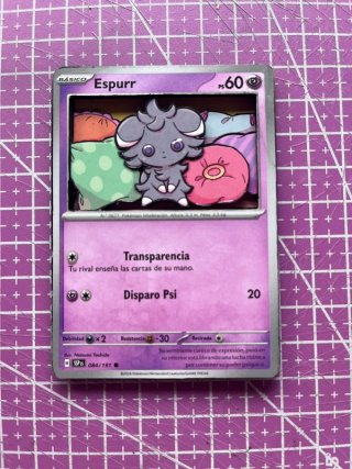 Carta Pokémon 3D Espurr