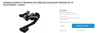 Cambio Shimano XT RD-T8000