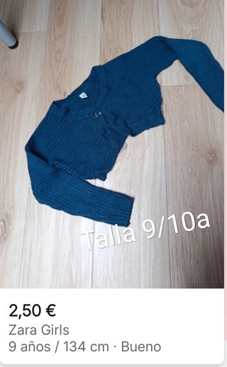Ropa niña talla 9-10.