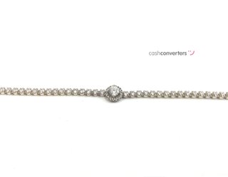 pulsera plata 925mm con piedra con circonita