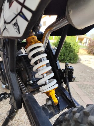 Pit Bike 125cc Motocross Negra y Azul