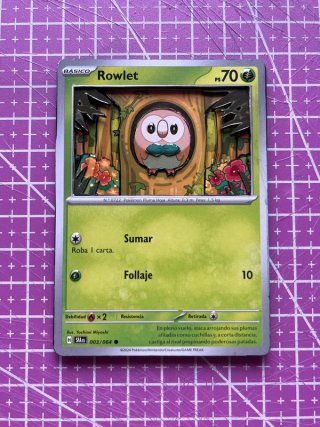 Carta Pokémon 3D Rowlet PS 70