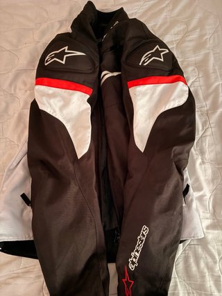 Chaqueta Alpinestars Moto Negra Roja Blanca tallaM