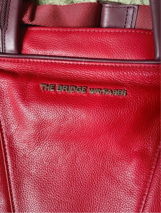 Borsa The Bridge My Farer Pelle Rossa