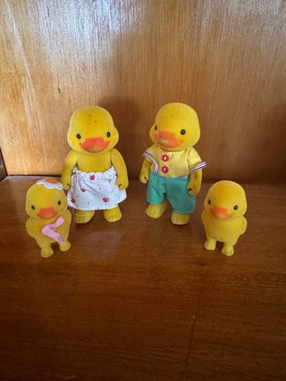 Familia patos 80 sylvanian/ Duck Family forest