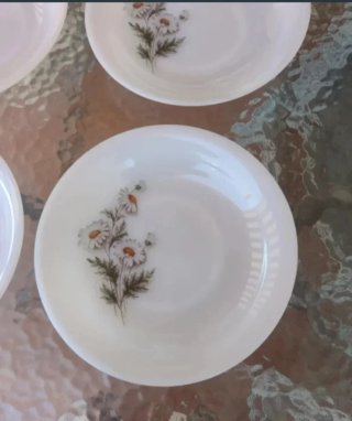 6 Platos Hondos Arcopal Flores