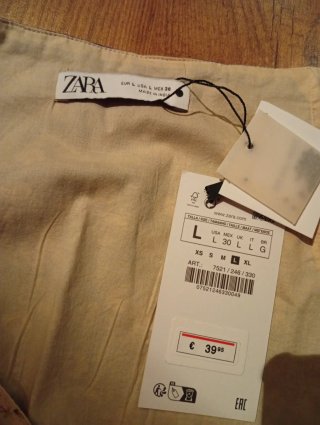 Minifalda bordada de Zara