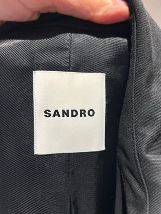 Abrigo Sandro Mujer Negro