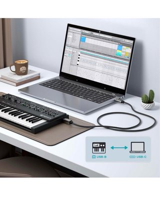 Cable DigitalLife MIDI USB C a USB B