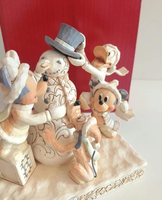 Jim Shore Navidad Minnie y Amigos Figura