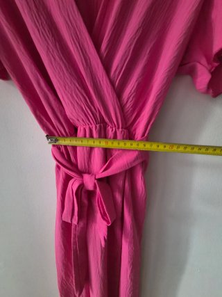 Abito lungo rosa taglia unica