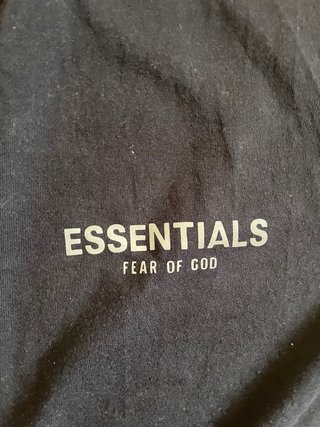 Camiseta Essentials Reflectante Negra