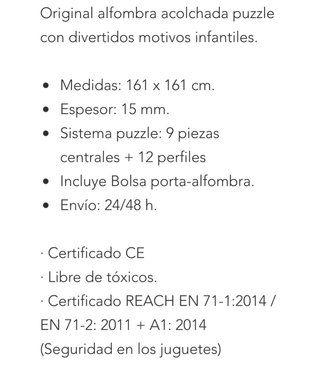 Alfombra Lubabymats Rosa Infantil