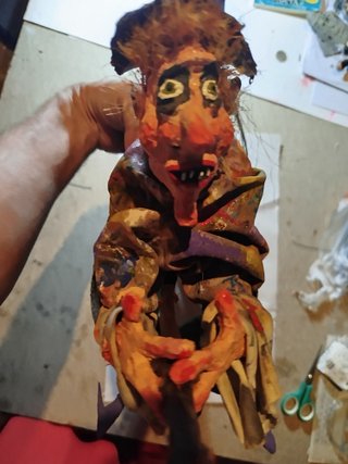 Lote marionetas papel maché