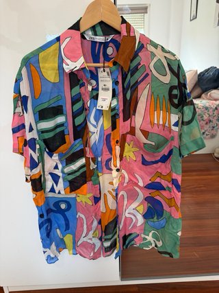 Camisa Zara Estampada Talla xs s