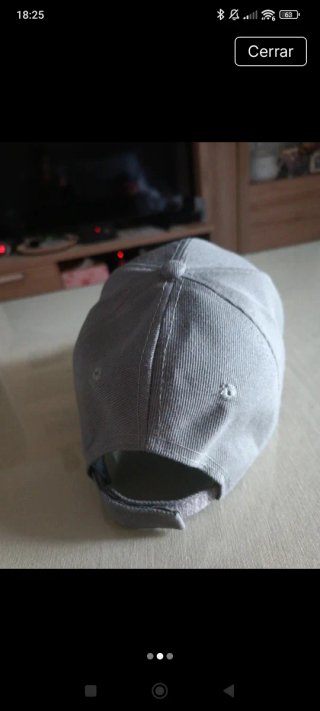 Gorra unisex gris