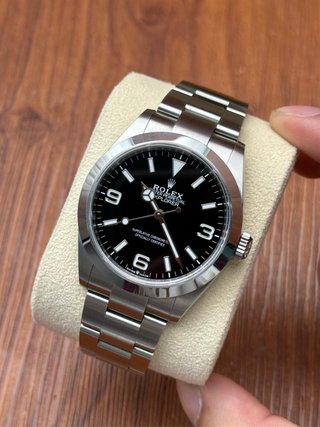Reloj Rolex Explorer Negro Plata