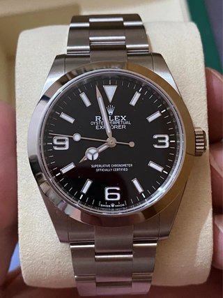 Reloj Rolex Explorer Negro Plata