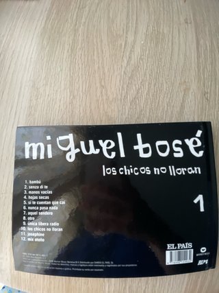 CD + Libro Miguel Bosé Los Chicos No Lloran