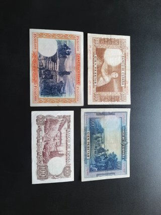BILLETES ESPAÑOLES DE 100 PESETAS