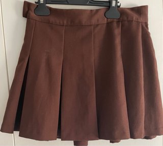 Minigonna plissettata marrone DIVIDED H&M