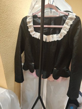 Corpiño de fallera negro manga larga