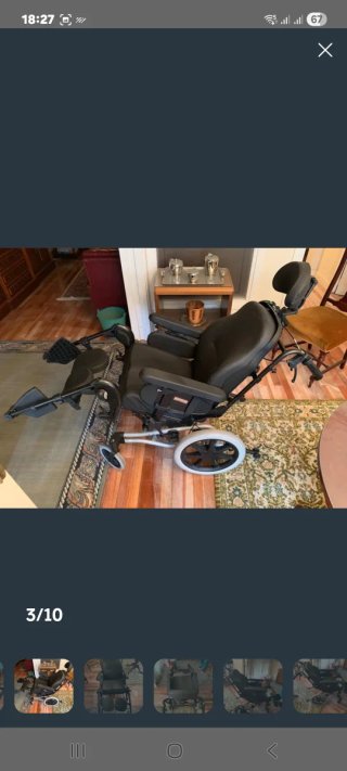 Silla de ruedas basculante