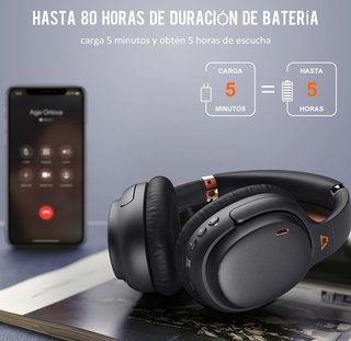 Ankbit E600Pro - Auriculares Bluetooth Apt-X ANC