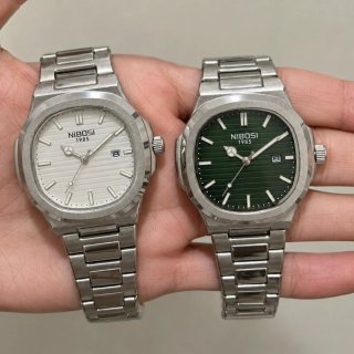 Conjunto 2 Relojes Hombre Verde y Blanco