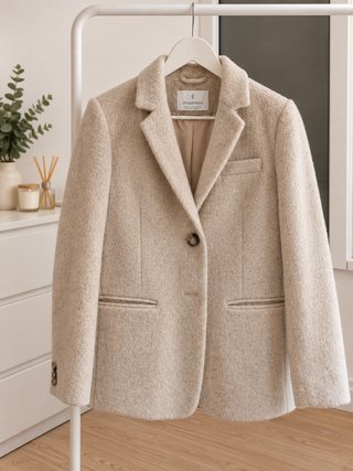 Americana Stradivarius efecto lana Talla S