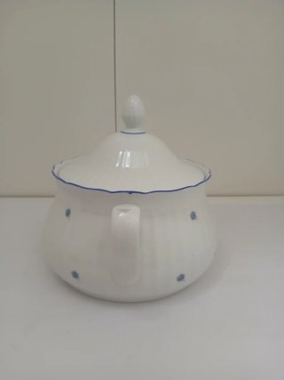 Sopera SANTA CLARA Cerámica Flores Azul 640513926