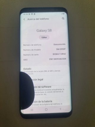 Samsung Galaxy S8 Negro/Morado