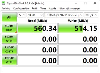 Crucial MX500 2TB SSD SATA 2.5 - 99% Salud