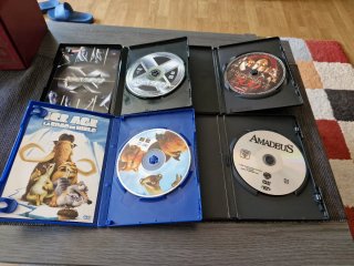 Lote 4 Películas DVD: X-Men, 300, Ice Age, Amadeus