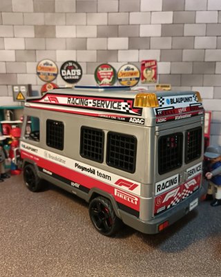 Furgoneta Playmobil Racing Service F1 Plata
