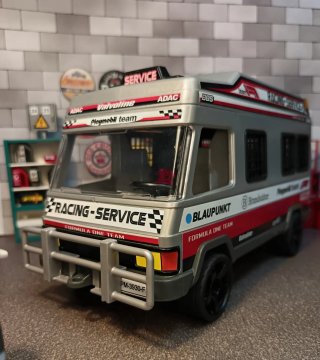 Furgoneta Playmobil Racing Service F1 Plata