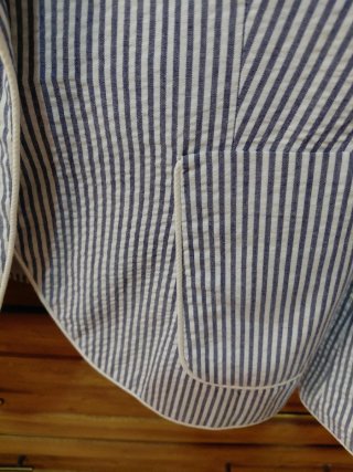 Americana Zara rayas azul y blanco Talla M