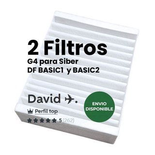 Filtros G4 para máquina Siber DF BASIC1 y BASIC2