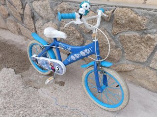 Bicicleta Frozen Niña Azul