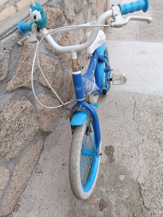 Bicicleta Frozen Niña Azul
