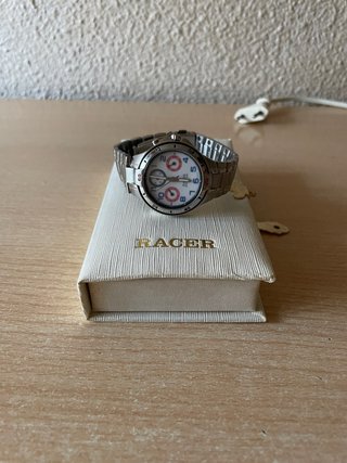 Reloj Racer Plata y Blanco