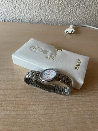 Reloj Racer Plata y Blanco