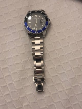 Reloj SANDA BICOLOR CUARZO AZUL Y NEGRO