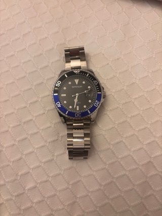 Reloj SANDA BICOLOR CUARZO AZUL Y NEGRO