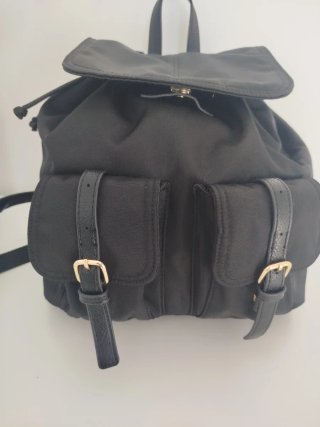 Mochila Parfois Negra Nylon