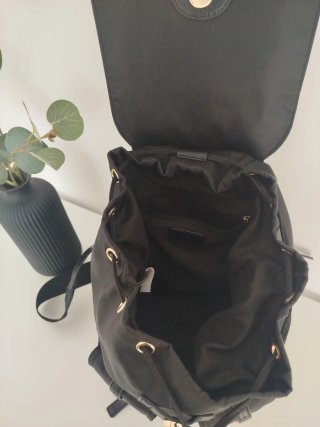 Mochila Parfois Negra Nylon