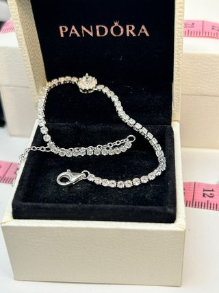 Pulsera Pandora Tennis Plata ajustable
