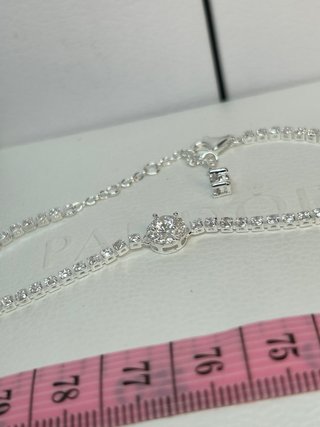 Pulsera Pandora Tennis Plata ajustable