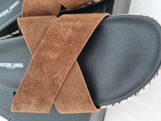 Sandalias Frescobol Carioca Piel Marrón