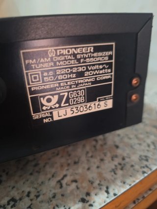Sintonizador PIONEER F-550RDS Negro